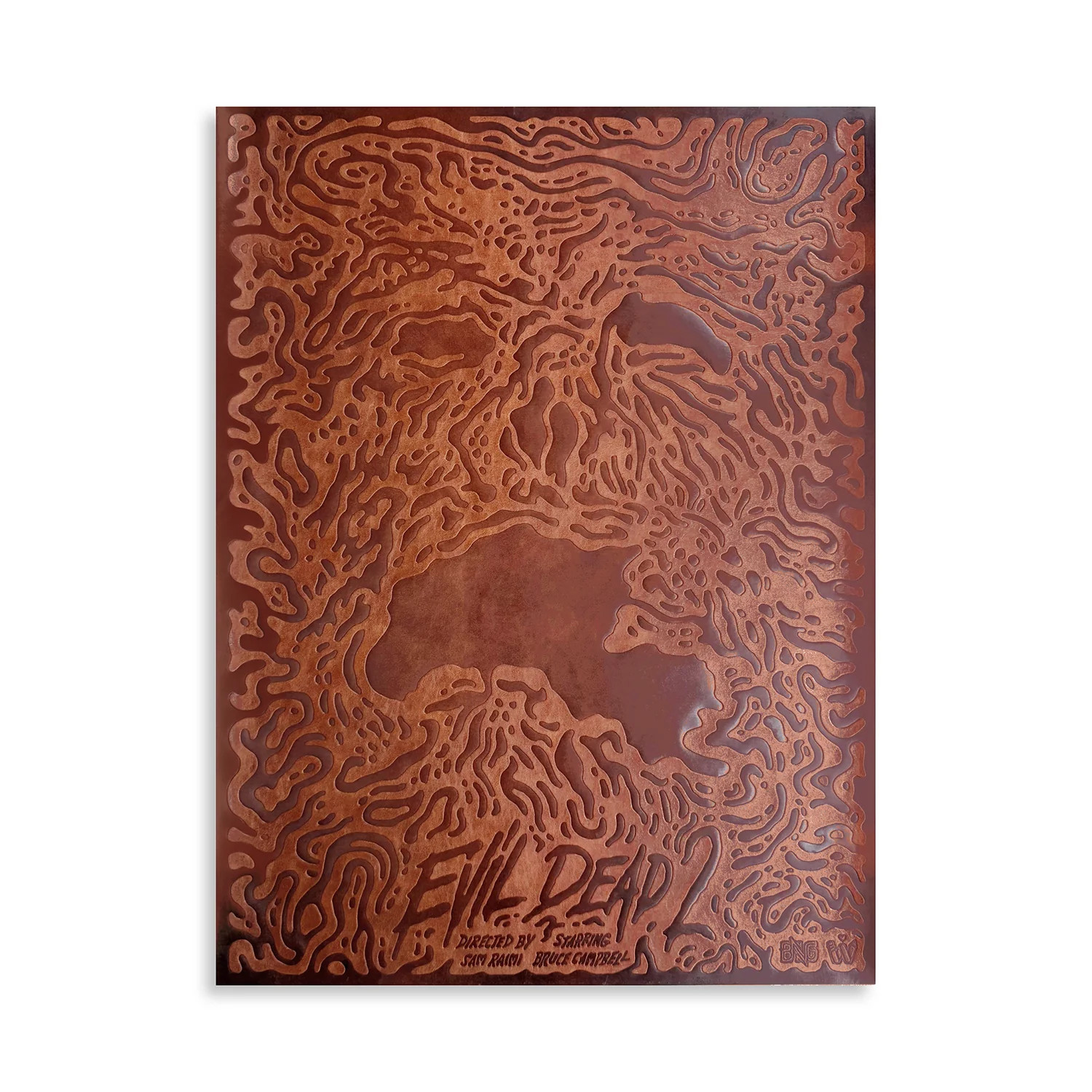 Evil Dead 2 – Leather Print / Poster – Book of the Dead – Raimi – Baroque Mondo