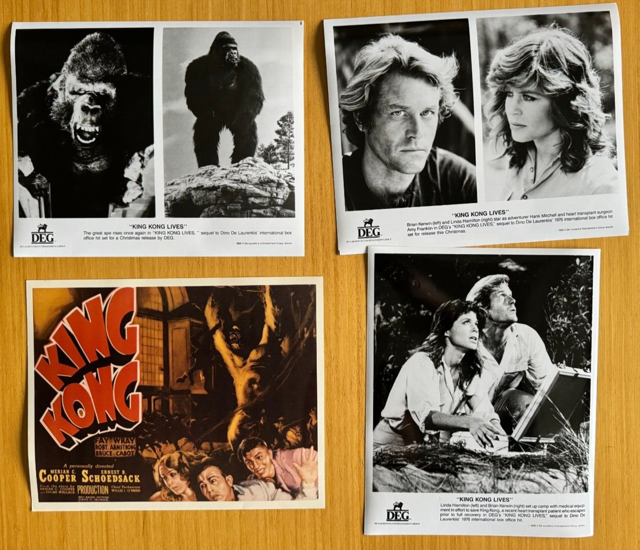 King Kong Lives 1986 Linda Hamilton Brian Kerwin Original Rare Studio Photos