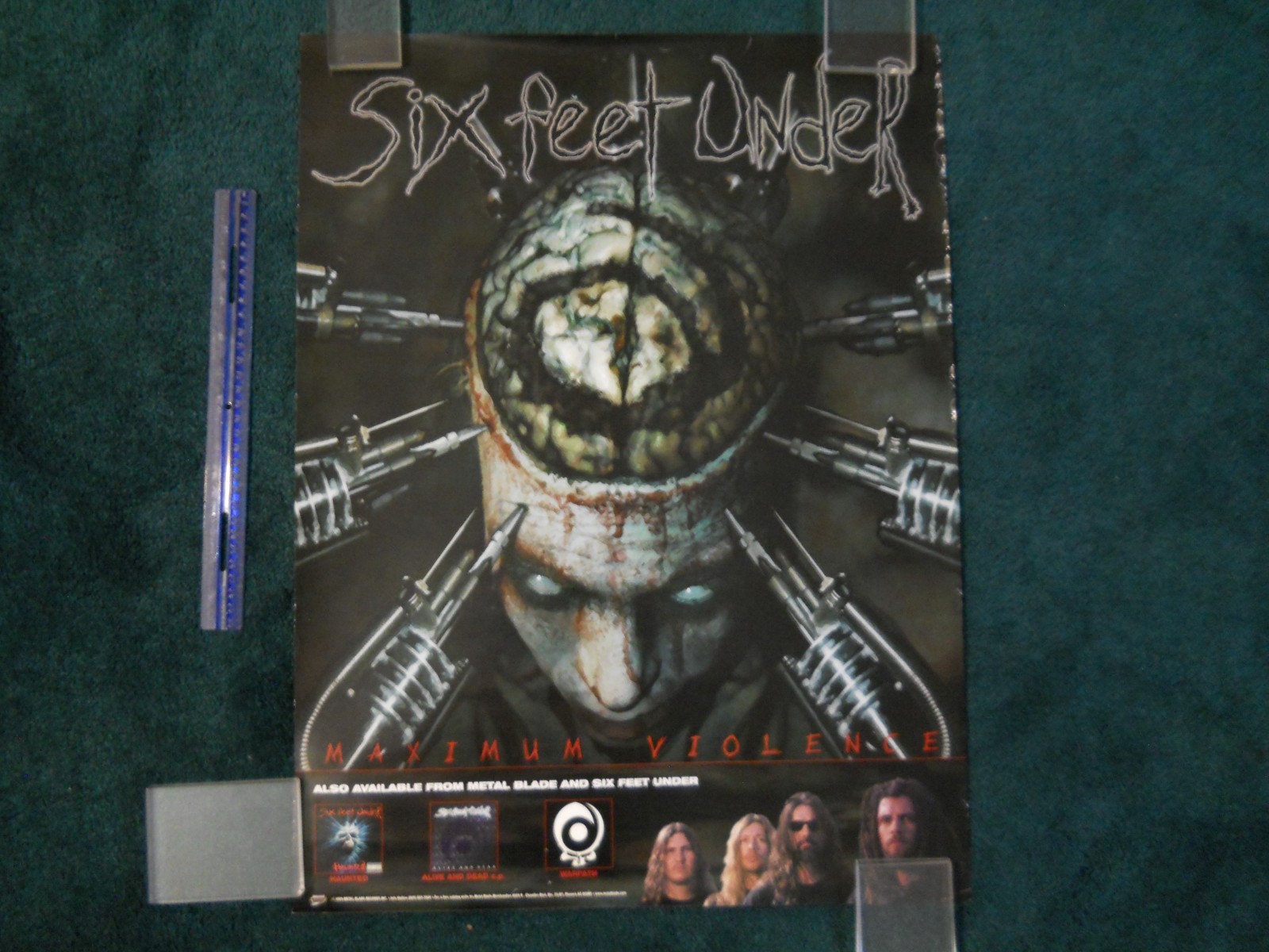 Six Feet Under Maximum Violence Promo Poster 18X24 Inches Cannibal Corpse