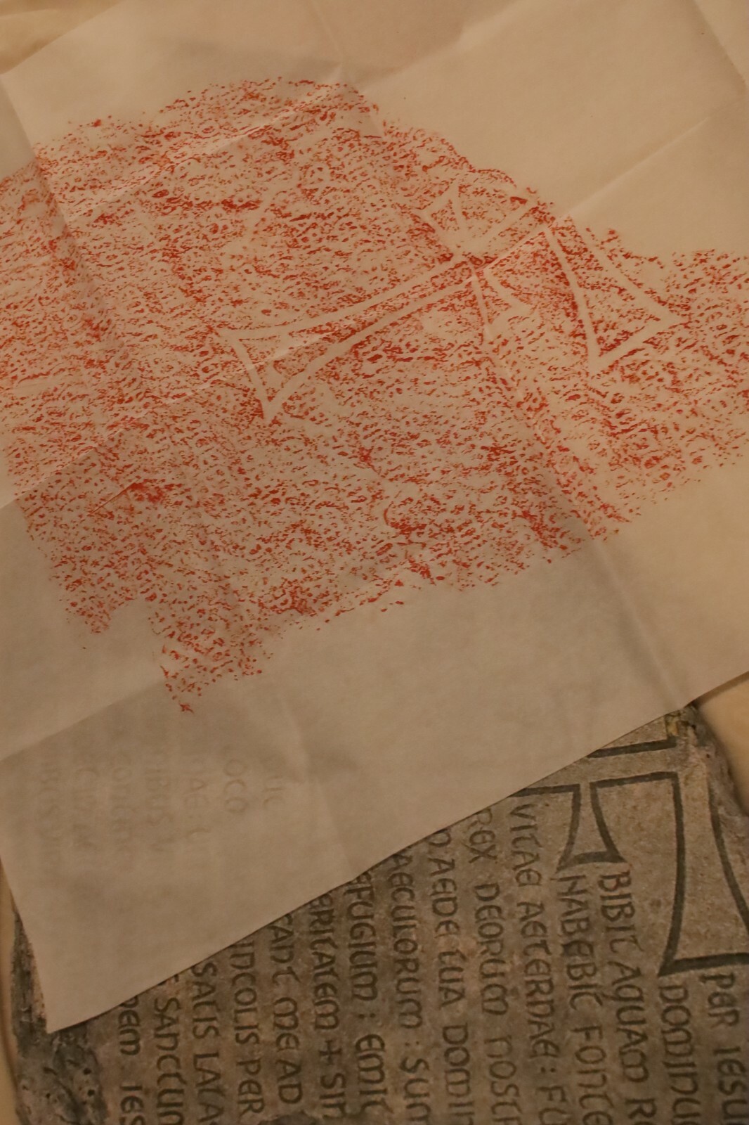 Indiana Jones Movie Prop, Grail Tablet Rubbing