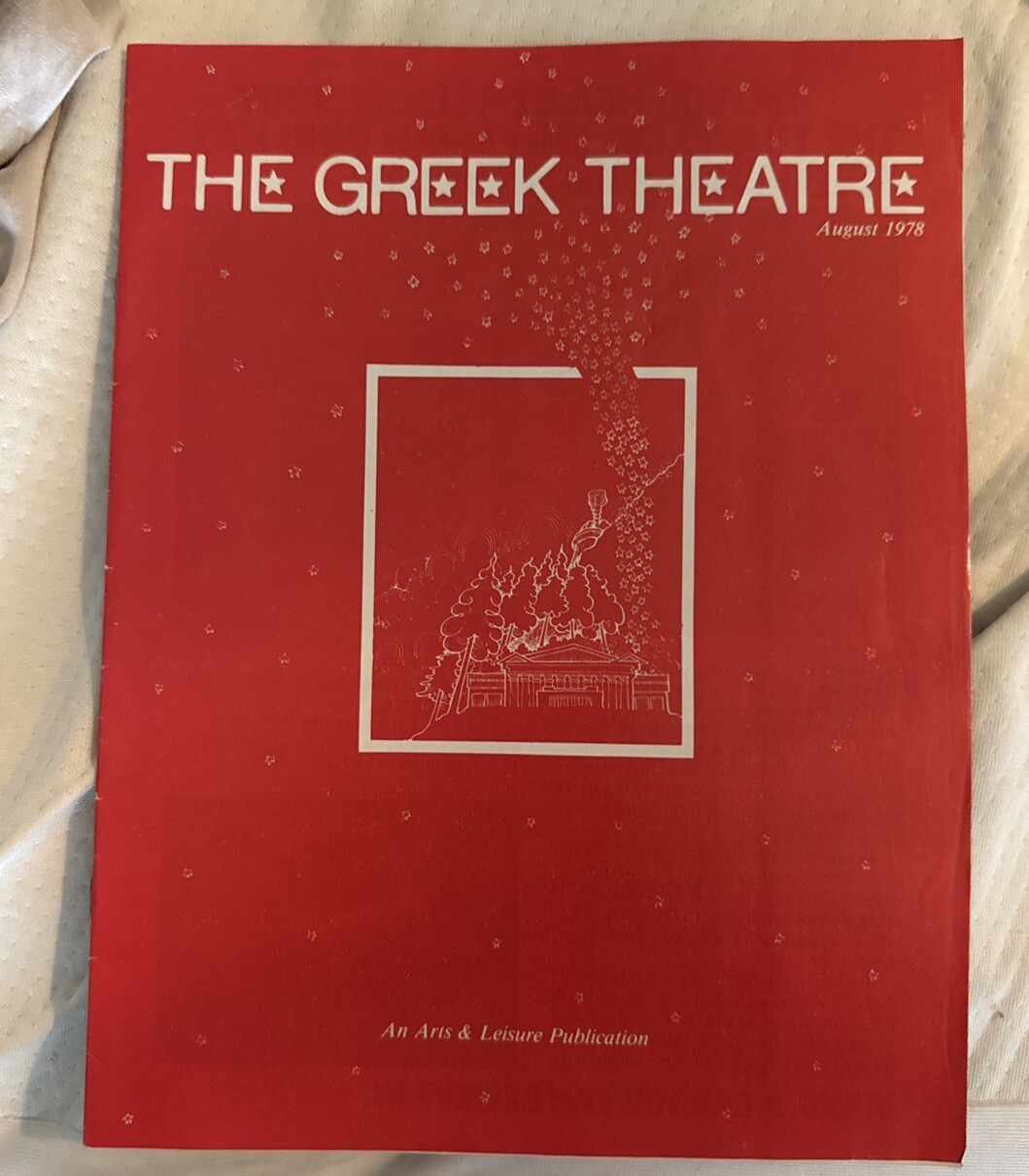 Greek Theatre Los Angeles Souvenir Event Program 1978 W/ Cleo Laine Ticket Stub