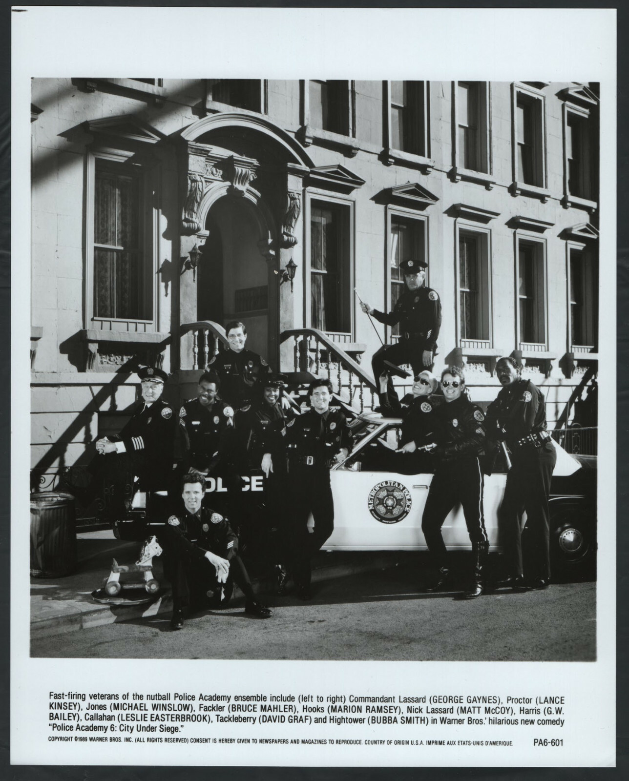 Police Academy 6 City Under Siege 89 LESLIE EASTERBROOK MARIAN RAMSEY DAVID GRAF