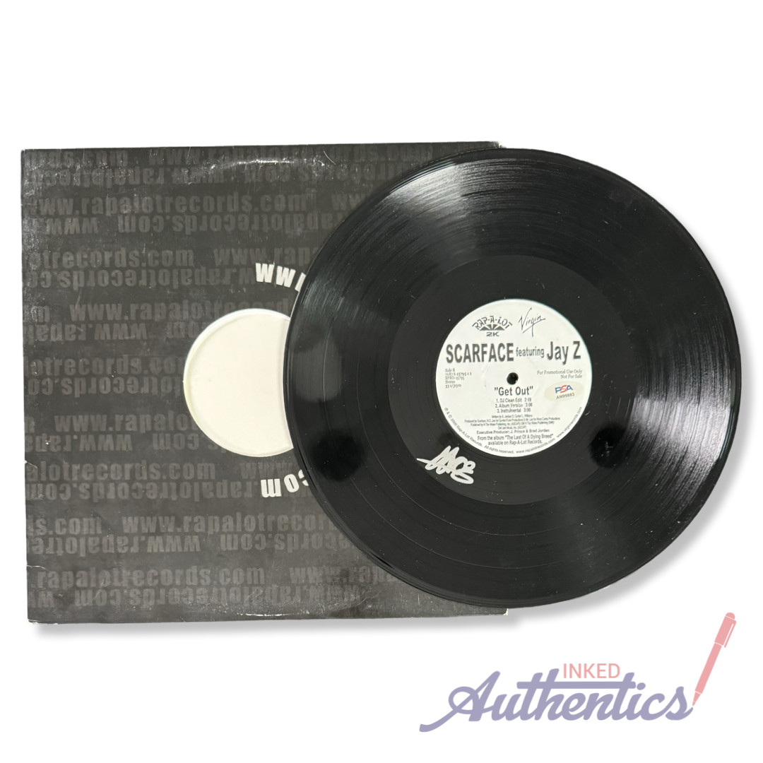 Scarface Signed Autographed Vinyl “Get Out” PSA/DNA Authenticated
