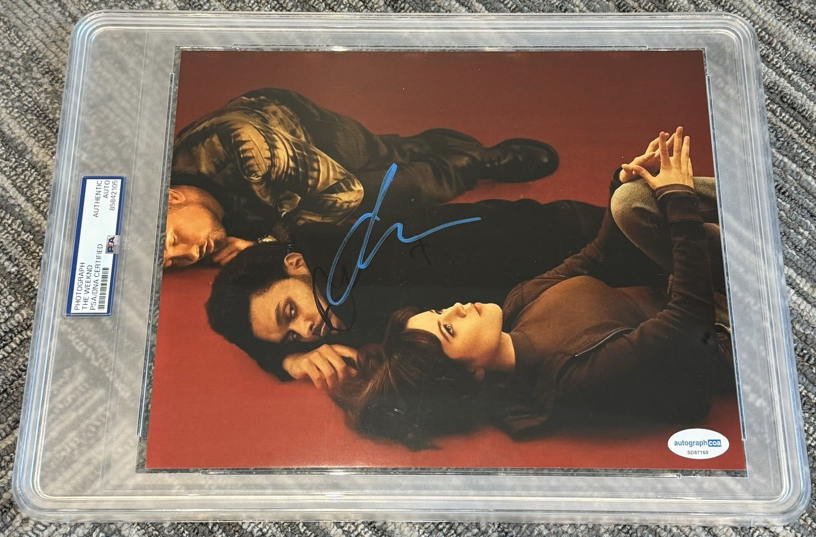 The Weeknd & Barry Keoghan Signed Autograph Hurry Up Tomorrow 8×10 Photo PSA/DNA