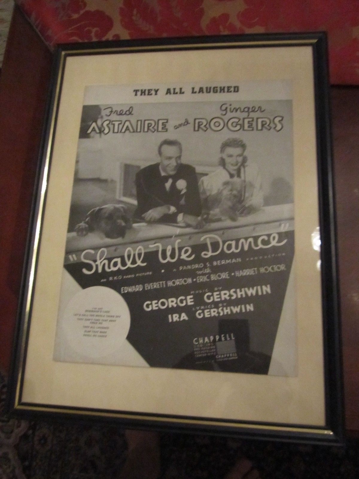 (1937) “SHALL WE DANCE” MOVIE POSTER – ORIGINAL – FRAMED – FANTASTIC!