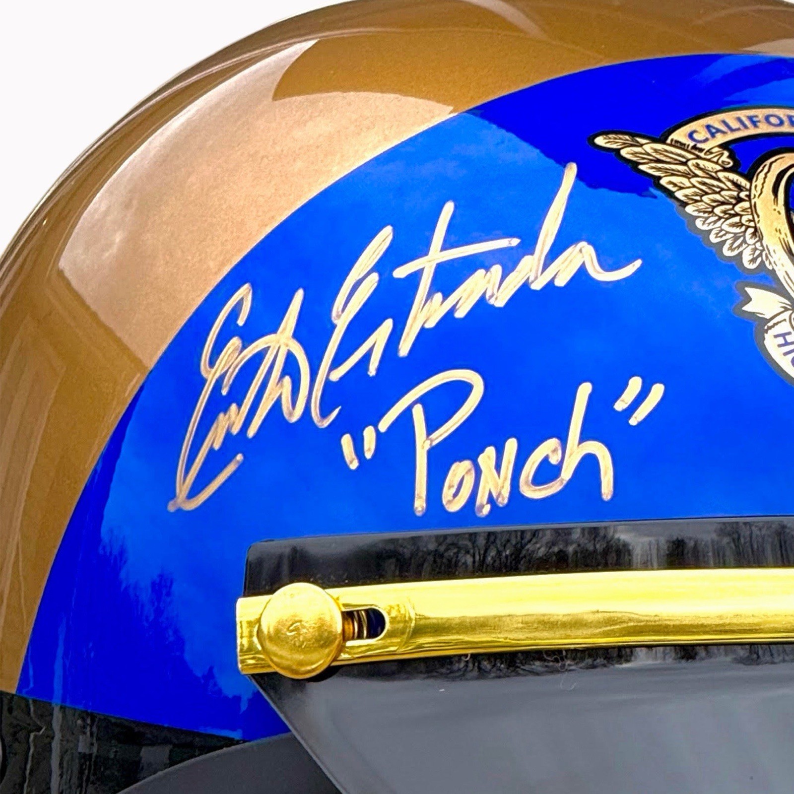 Erik Estrada Signed “CHiPs” Full Size California Highway Patrol Helmet PSA