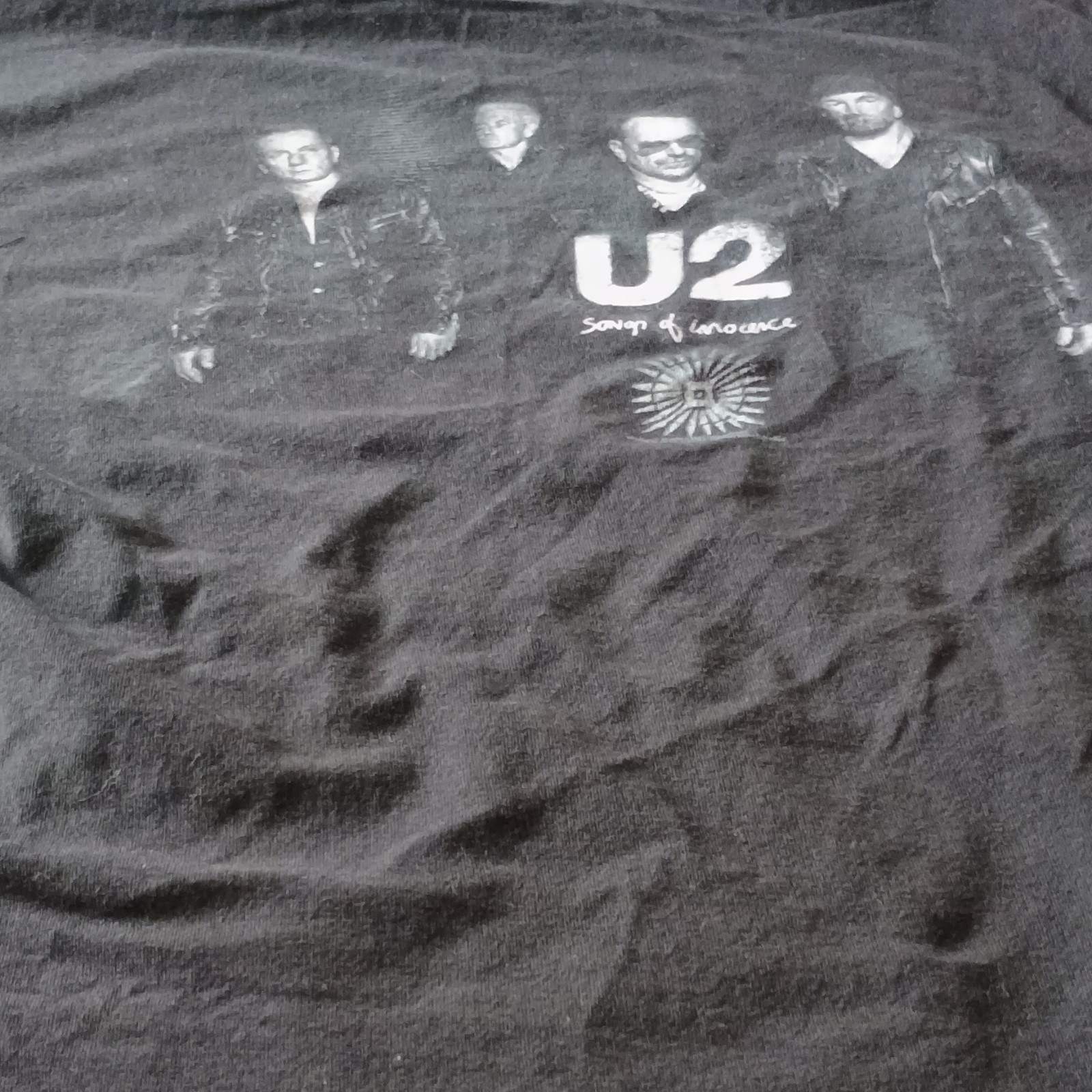 U2 Songs of Innocence Tultex Black XXL Band T-Shirt 100% Ringspun Cotton