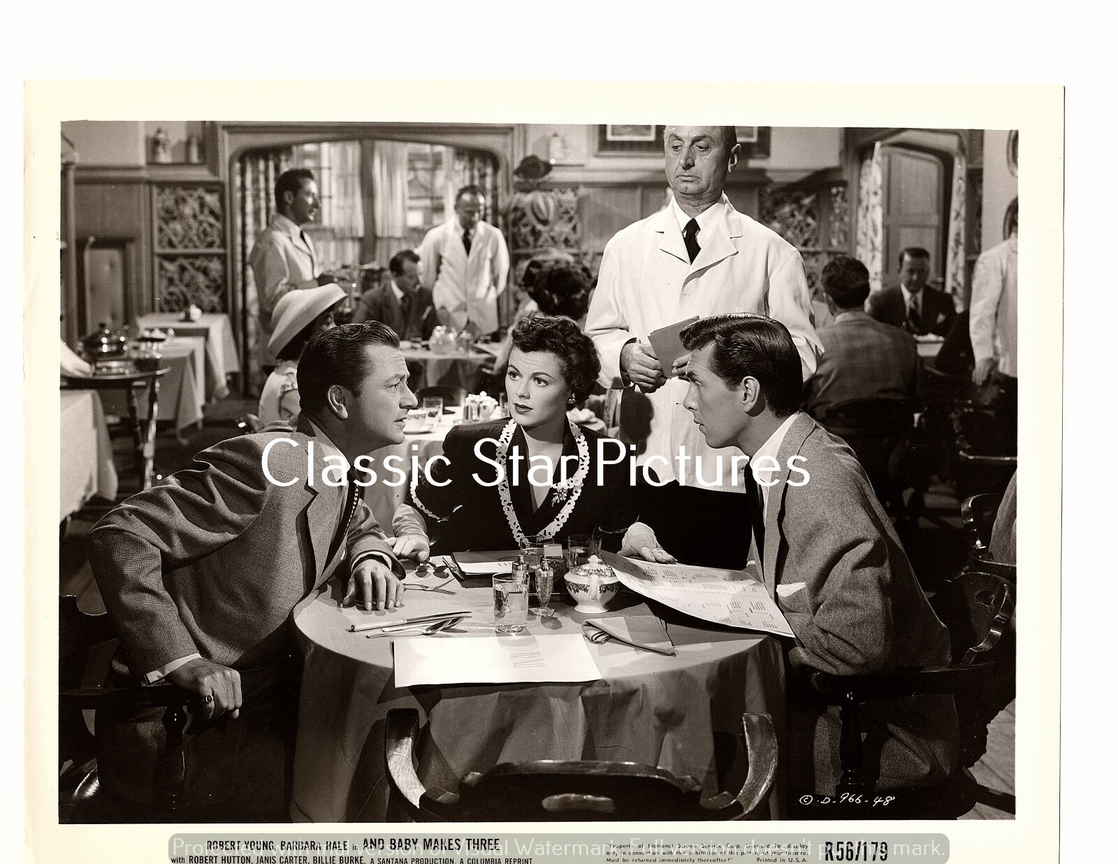 M132 Barbara Hale Robert Hutton Torben Meyer Robert Young 1949 photo