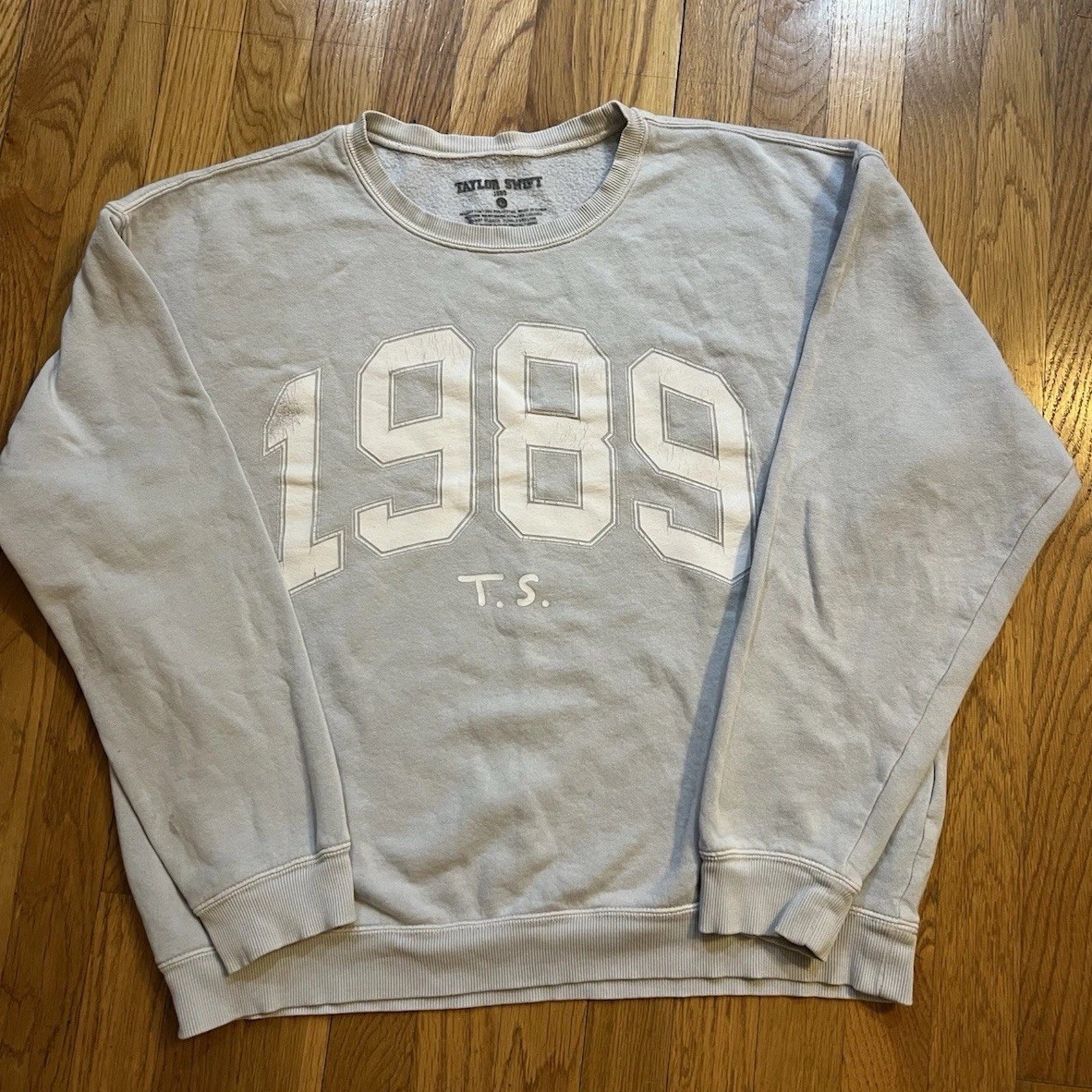 Official Taylor Swift 1989 Crewneck Sweatshirt Gray Size LG Original Era Merch