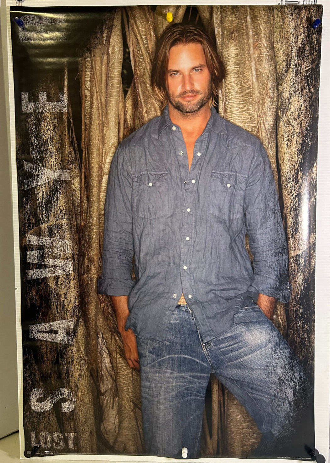 ROLLED 2007 LOST TV SHOW SAWYER 22X34 POSTER TRENDS INT. #8982 JOSH HOLLOWAY P8