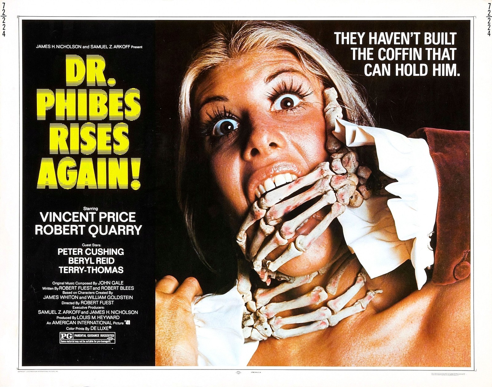 DR. PHIBES RISES AGAIN Movie Poster 1972 Vincent Price