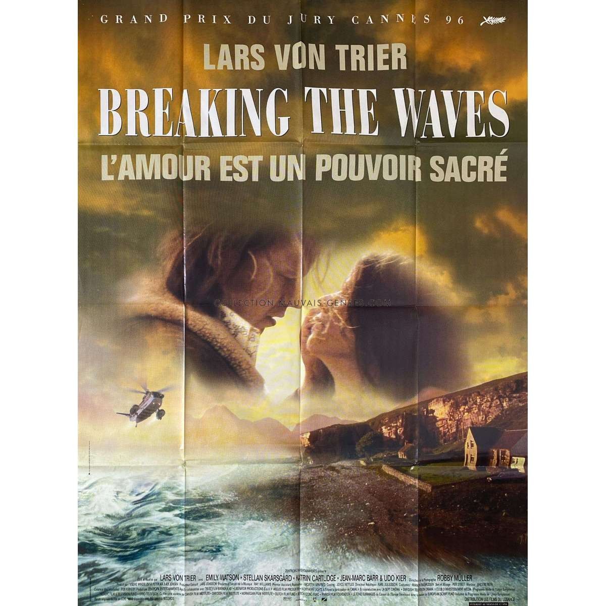 BREAKING THE WAVES French Movie Poster – 47×63 in. – 1996/R1990 – Emily Watson,