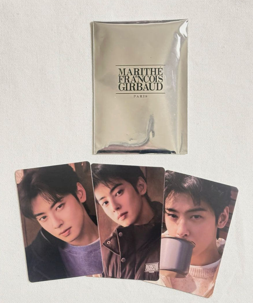 Cha Eun Woo EunWoo MARITHÉ FRANÇOIS GIRBAUD Japan-exclusive bonus Photocard Set