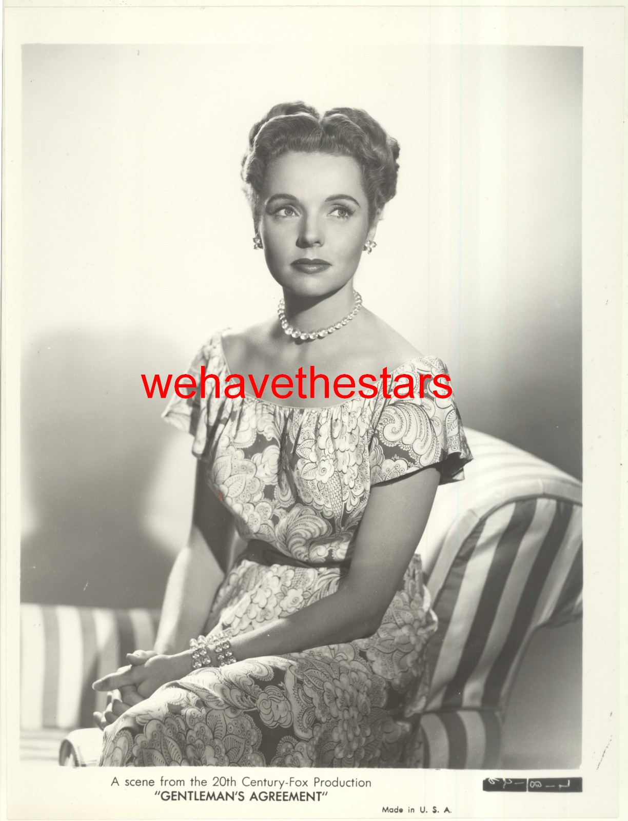 Vintage Jane Wyatt BEAUTY ’47 GENTLEMAN’S AGREEMENT Publicity Portrait