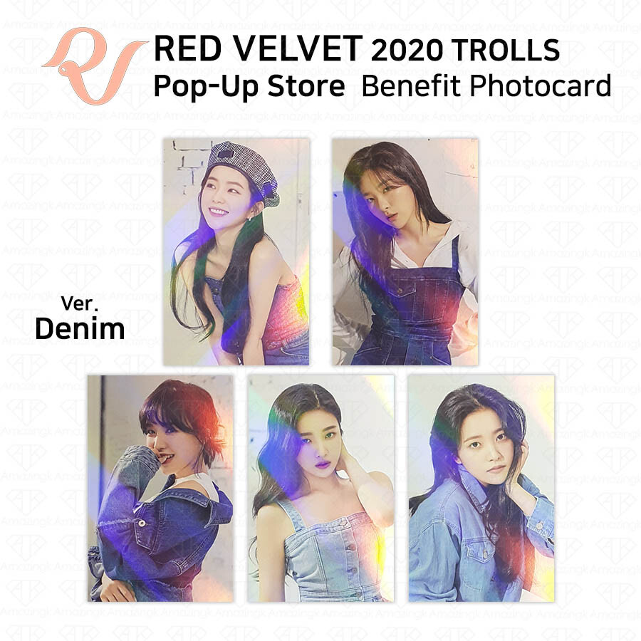 RED VELVET 2020 Trolls Pop Up Store Benefit Photocard 3rd Week KPOP K-POP Denim