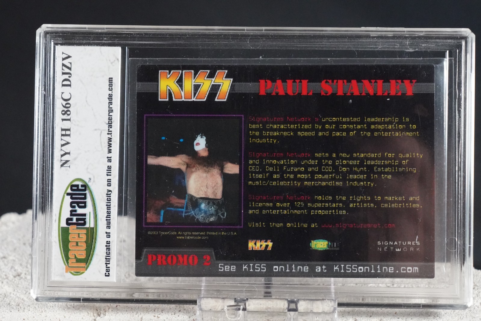 Complete KISS TracerGrade Promo Card Set 4 Gene Paul Peter Tommy Graded 10 8