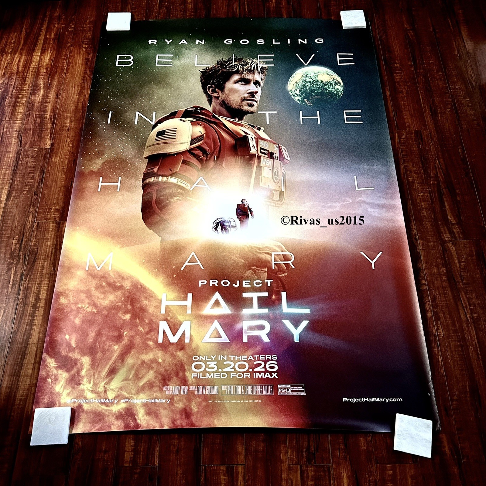 PROJECT HAIL MARY 2026 RYAN GOSLING Orig.D/S Bus Stop Movie Poster 48x70inches