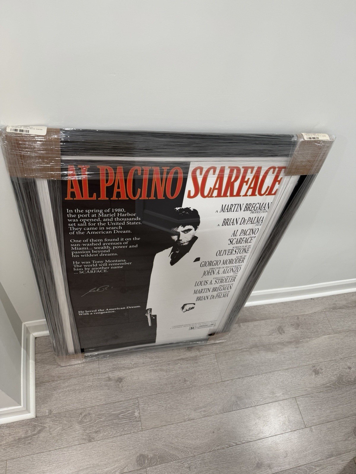 Al Pacino Scarface Autographed Fanatics Authentic Framed 27″ x 40″ Movie Poster