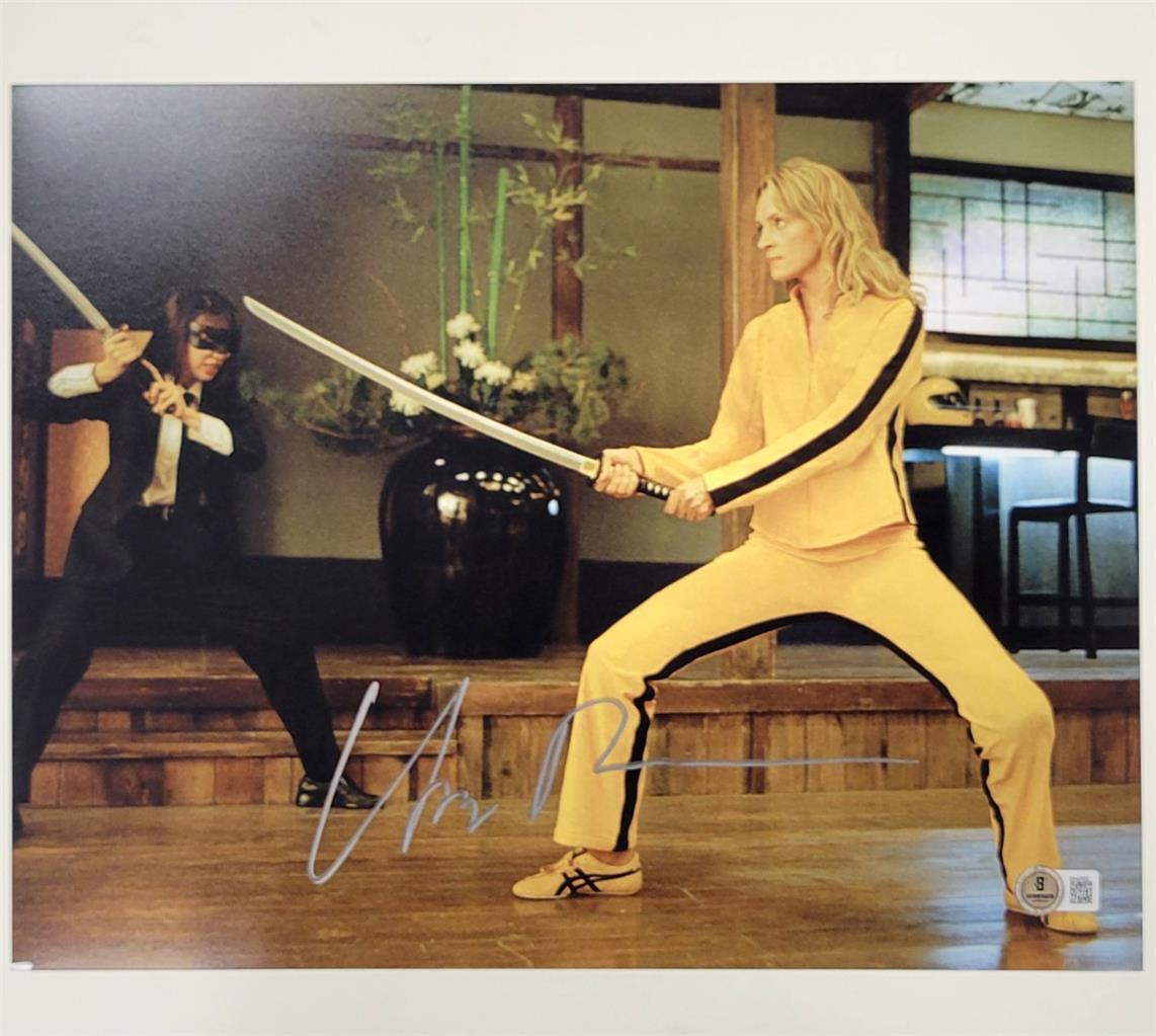 Uma Thurman signed Kill Bill 11×14 photo autograph ~ Beckett BAS