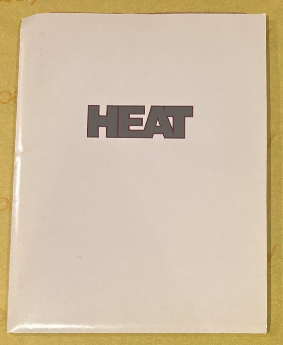 HEAT 1986 ORIGINAL MOVIE PRESS KIT With 8 PHOTOS BURT REYNOLDS