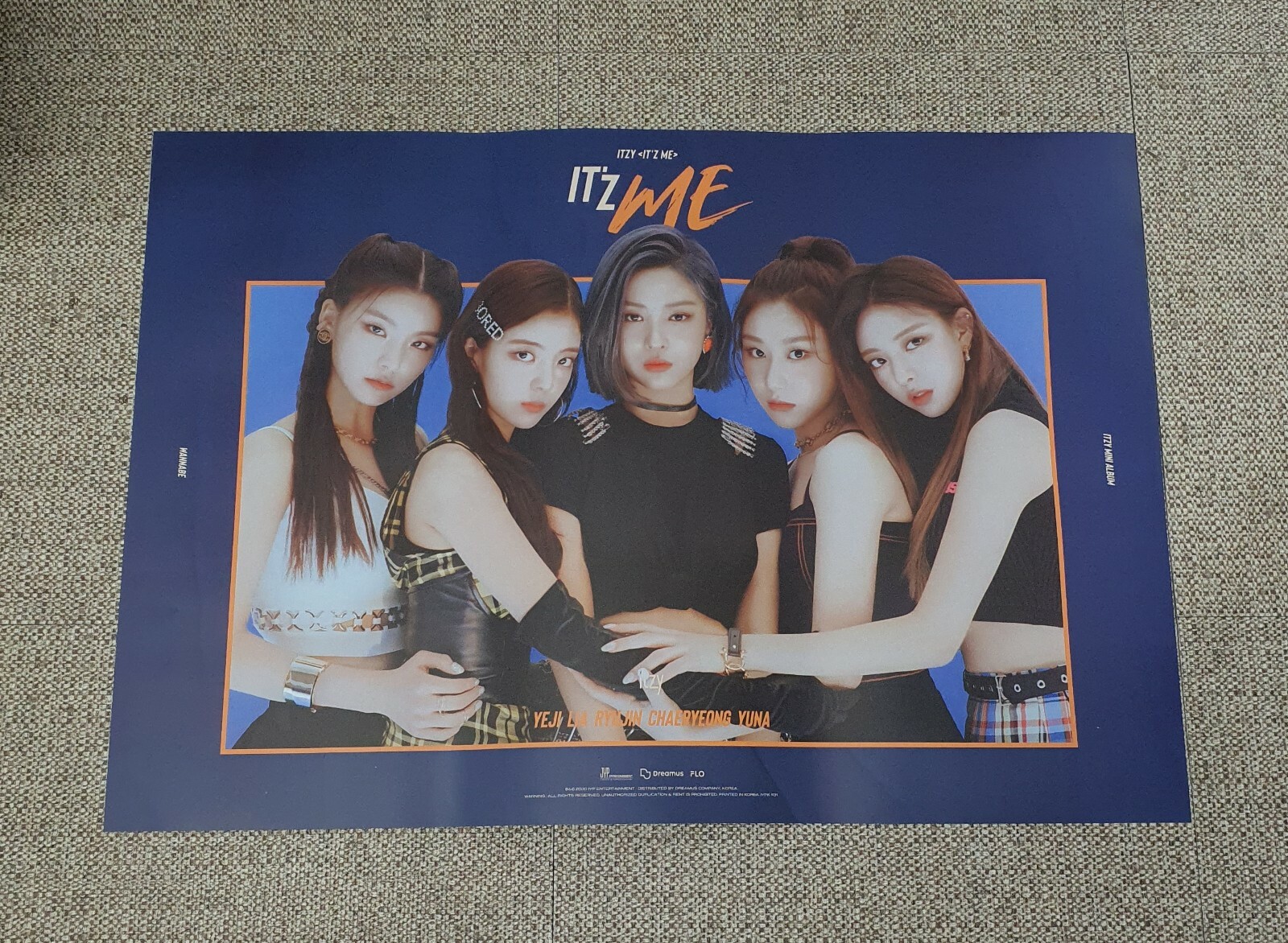K-POP ITZY 2nd Mini Album [IT’Z ME] ME Ver. OFFICIAL POSTER -NEW-