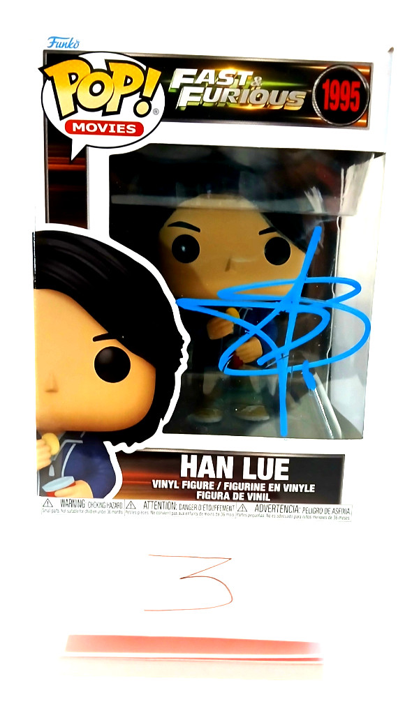 Sung Kang Signed Fast & Furious Han Lue Funko Pop #1995 W/COA & Proof #3
