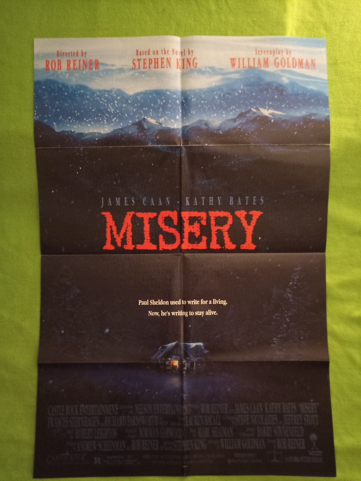 “Misery” Original Movie Press Kit, (2) Posters and (8) Photos 1990