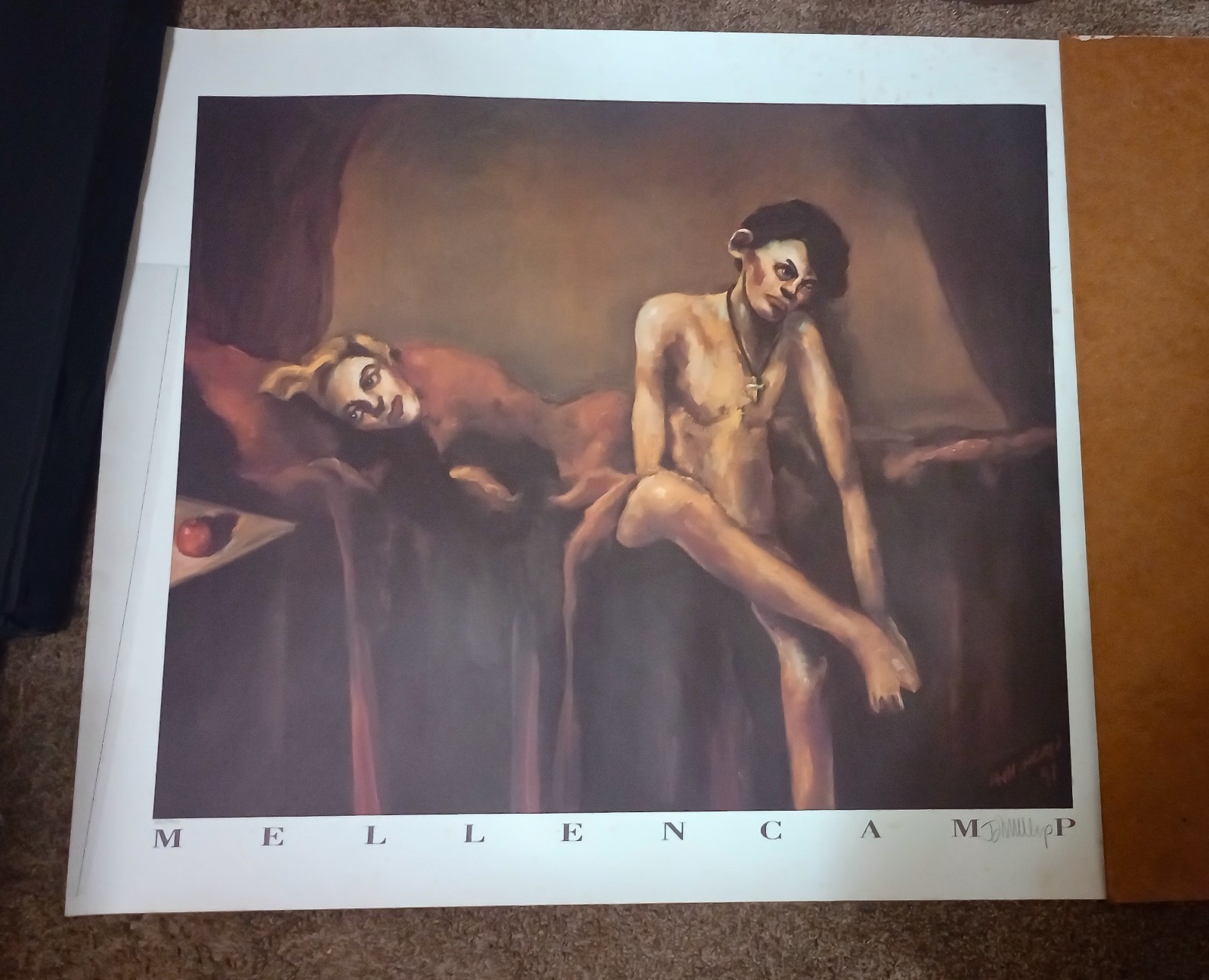 John Mellencamp- “Whenever We Wanted” Autographed poster of Painting 32×28