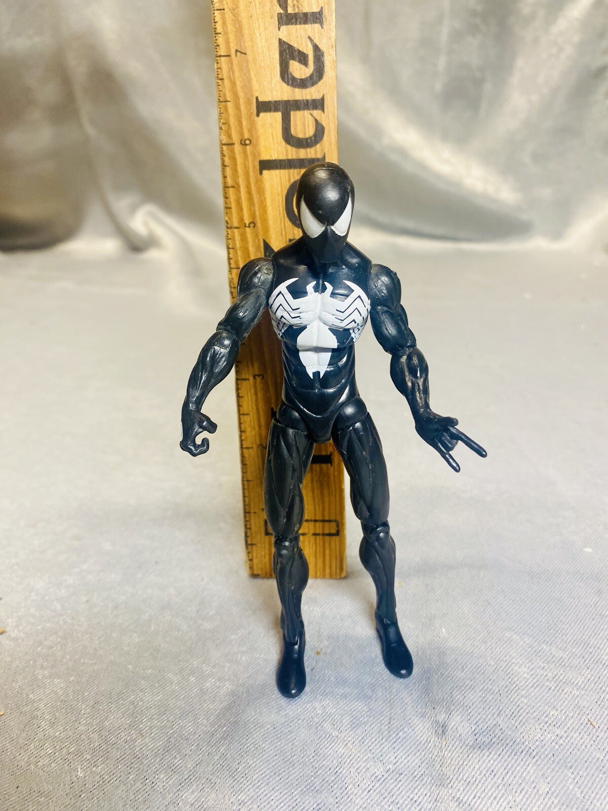 SUPERB 2009 6” Black Suit Symbiote Spider-Man Figure Marvel Legends 19 POA Vintg