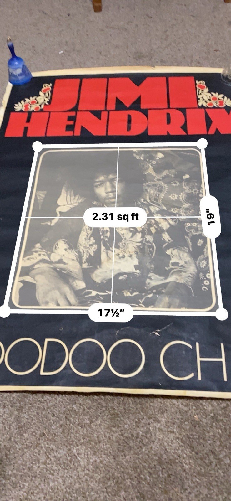 Jimi Hendrix Voodoo Chile Poster.Featured on Pawn Stars Episode