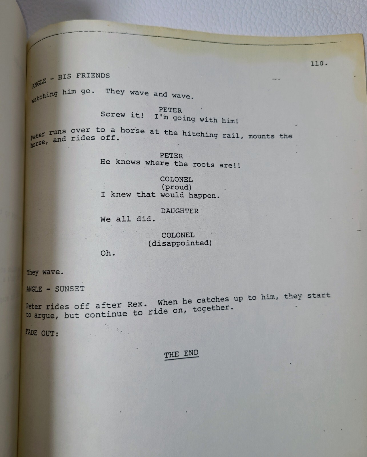 Rustler’s Rhapsody Screenplay Script 1984 Hugh Wilson Tom Berenger Vintage HTF
