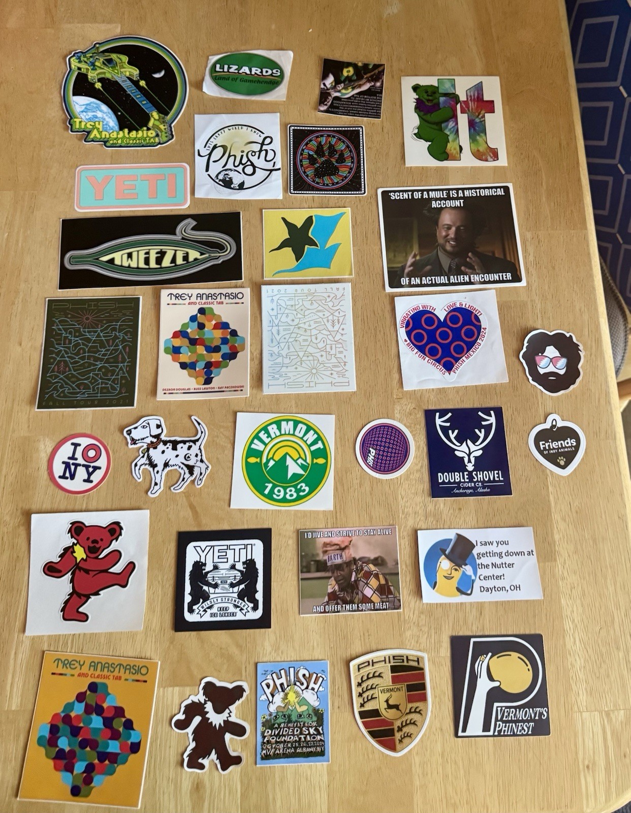 Phish Trey Anastasio Stickers Dry Goods Lot 20+ Bulk Phan Art