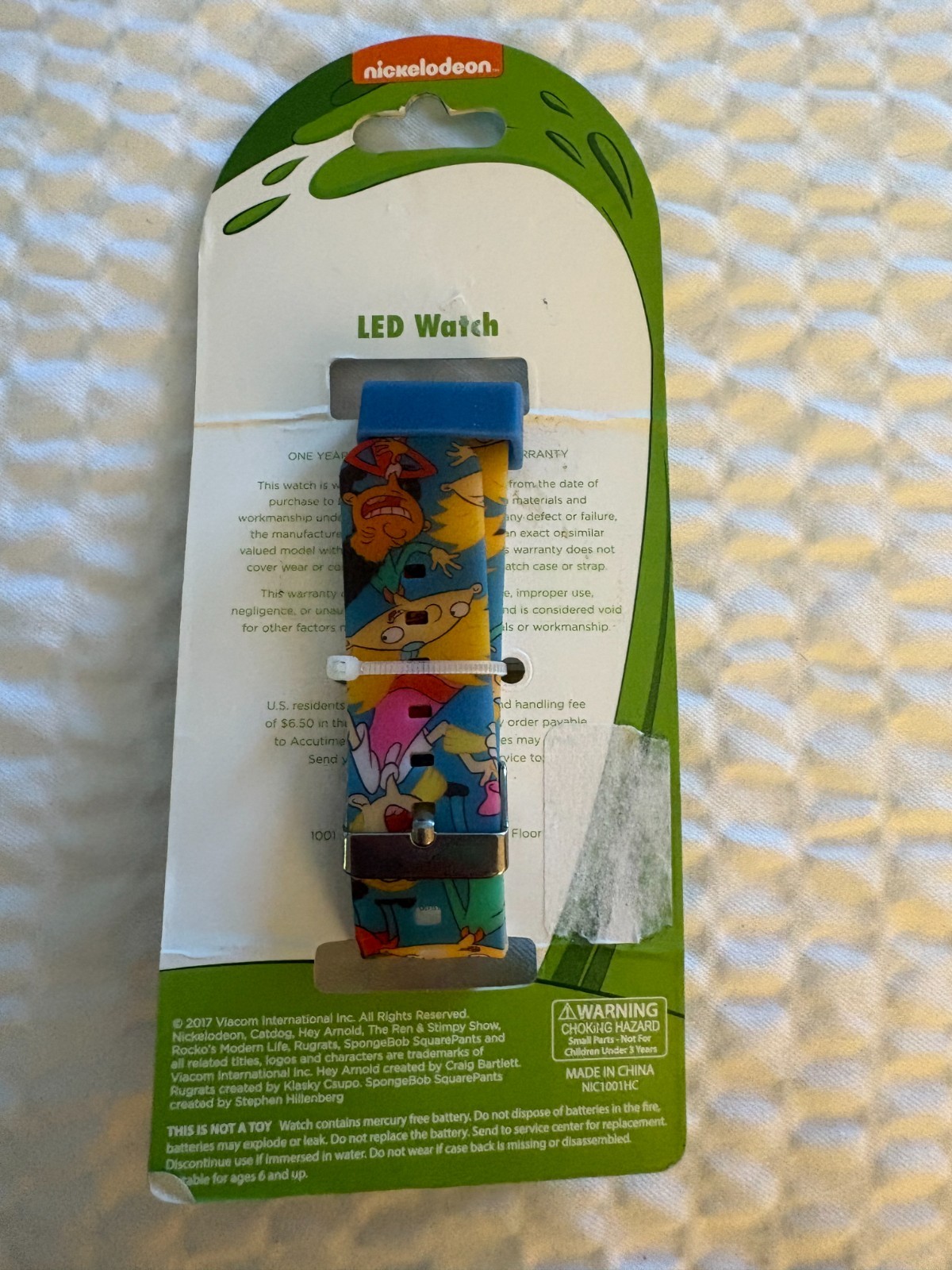 Vintage Nickelodeon Hey Arnold! LED Watch Featuring a Vibrant Character Band