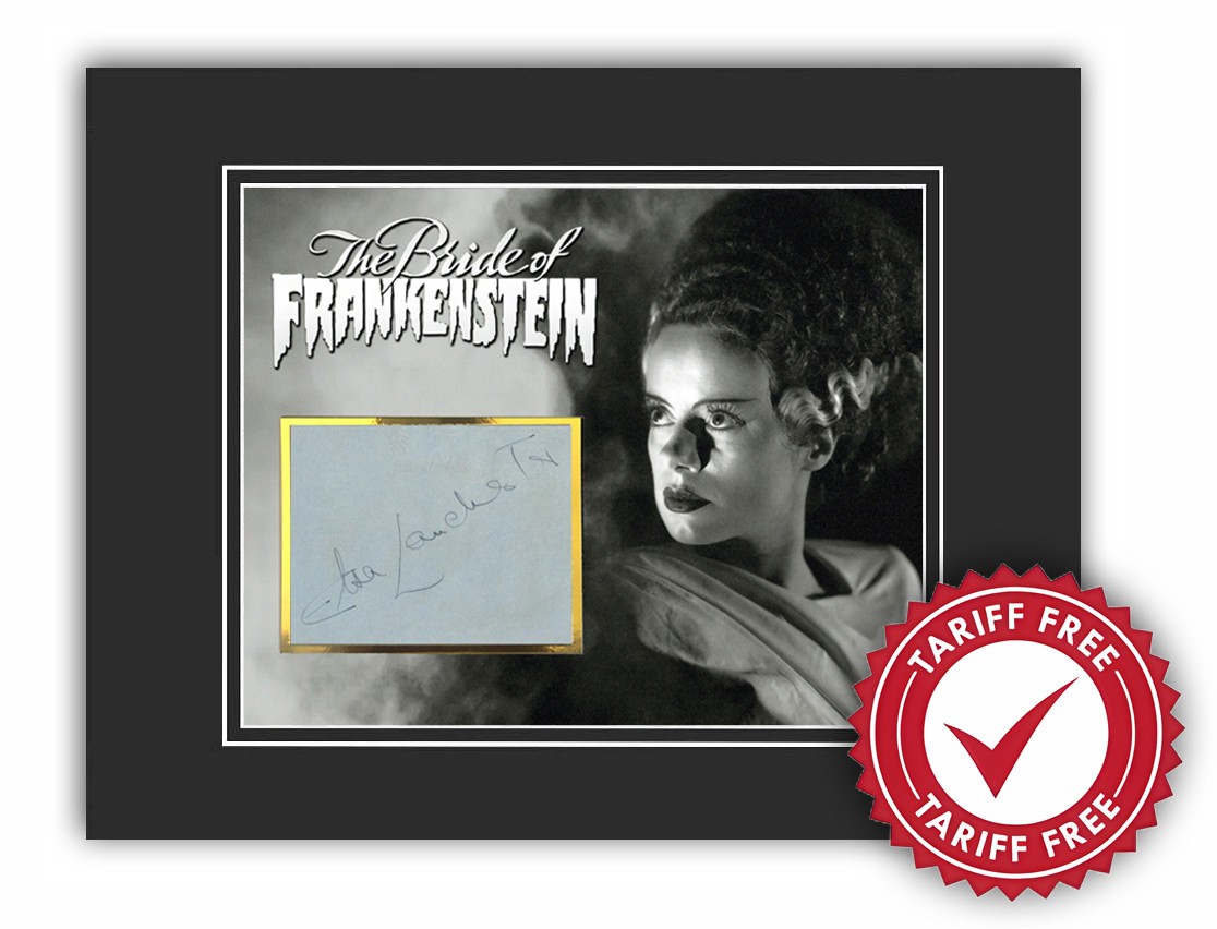 ELSA LANCHESTER Signed/Autographed 11×14 Display, The Bride Of Frankenstein