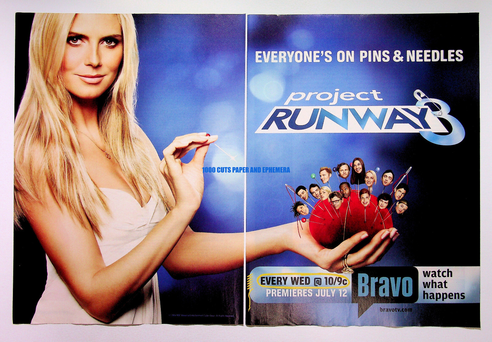 Project Runway Bravo TV Channel 2006 Trade Print Magazine Ad Poster ADVERT