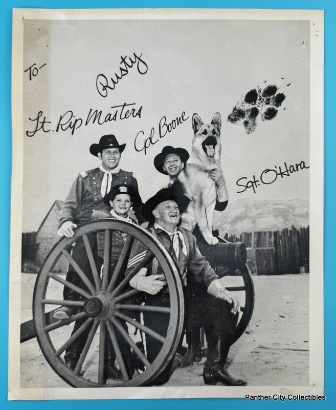 Orig 1950s Glossy Promo Photograph The Adventures Of Rin Tin Tin German Shepherd
