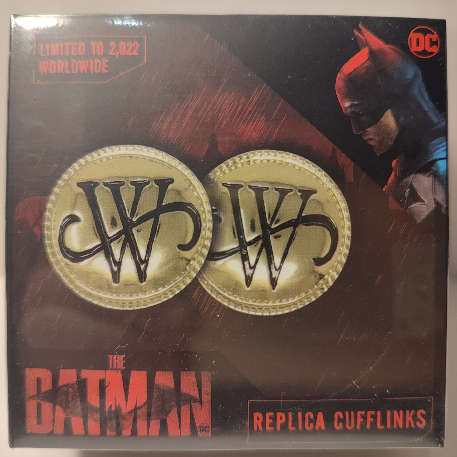DC Batman Bruce Wayne Cufflinks Limited Edition Official Collectible Replica