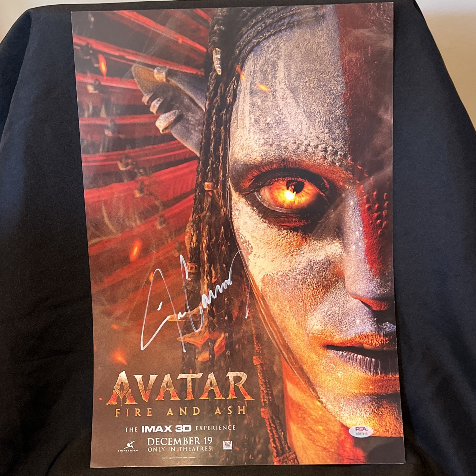 James Cameron Signed Autograph AVATAR Original Movie Poster PSA /DNA Authentic