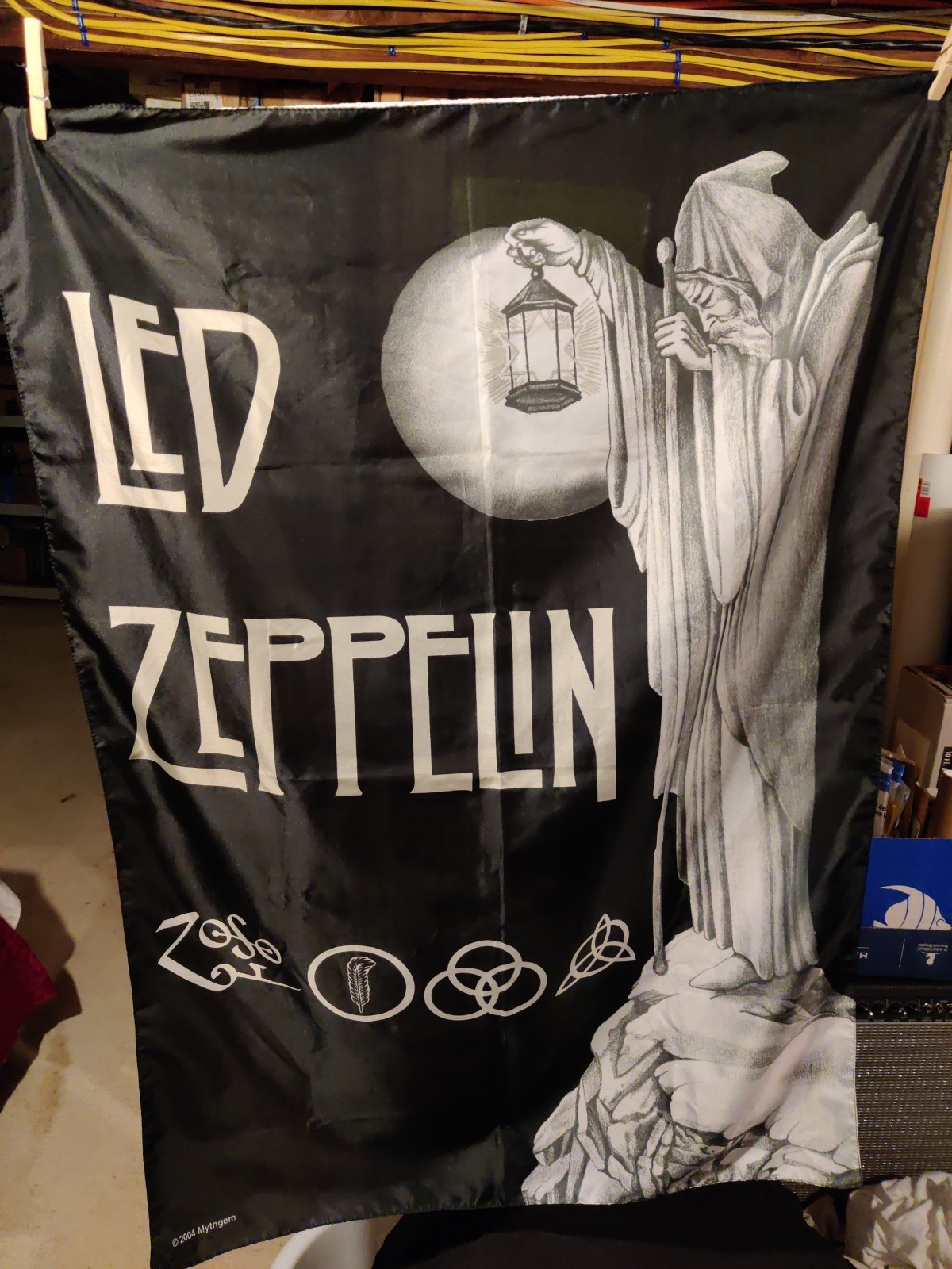 Led Zeppelin 2004 Flag Banner 100% Polyester by MythGem Made In Italy