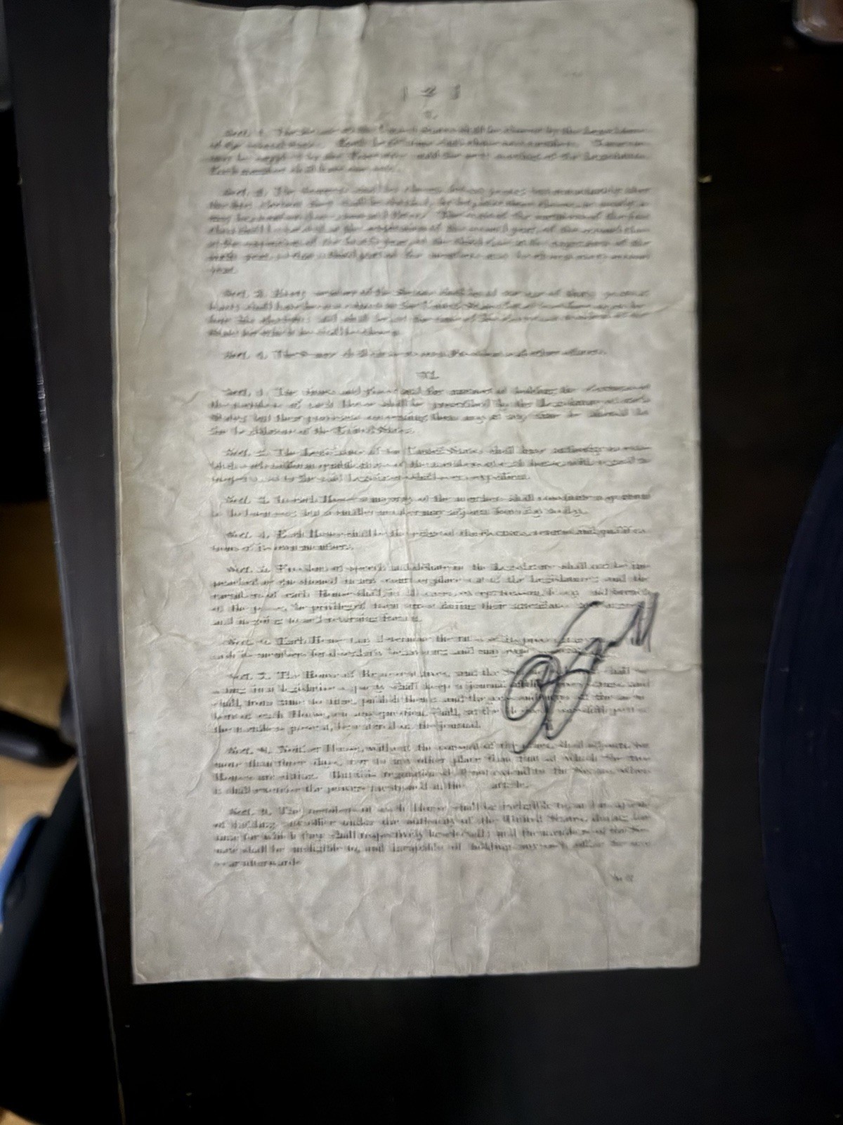 Christopher Jackson Signed Hamilton Used Prop Autograph From Broadway Cares