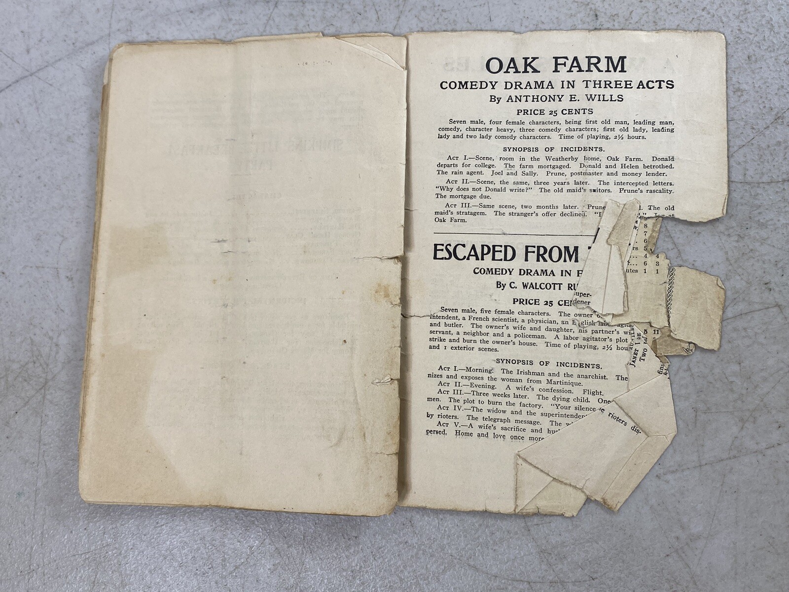 VA Education 1925 League Newspaper Eldridge Entertainment House Play Book 143F38