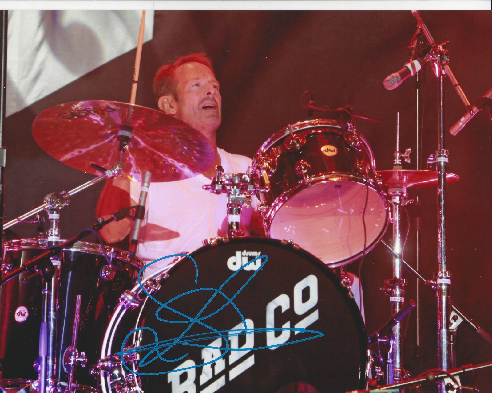 Simon Kirke Autographed 8×10 Bad Company Free Free Shipping MU13