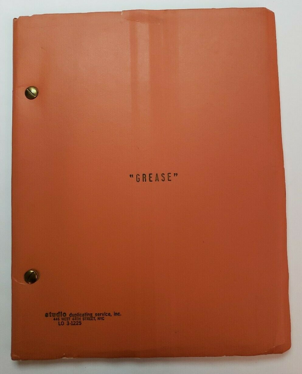 GREASE / Jim Jacobs & Warren Casey 1970 Original Broadway Musical Script