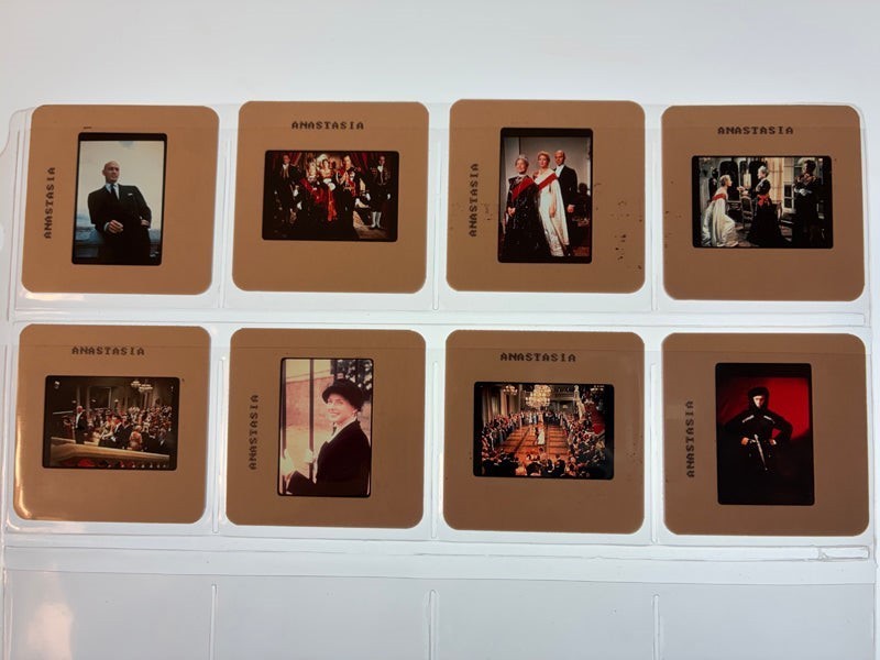 Anastasia Collection 8 35mm Transparency Slides Ingrid Bergman Yul Brynner RR