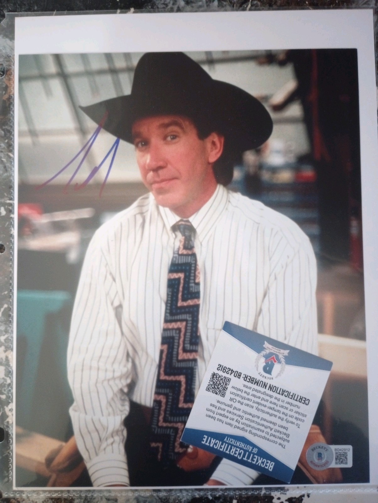 Tim Allen Signed Home Improvement 8×10 Photo Beckett BAS