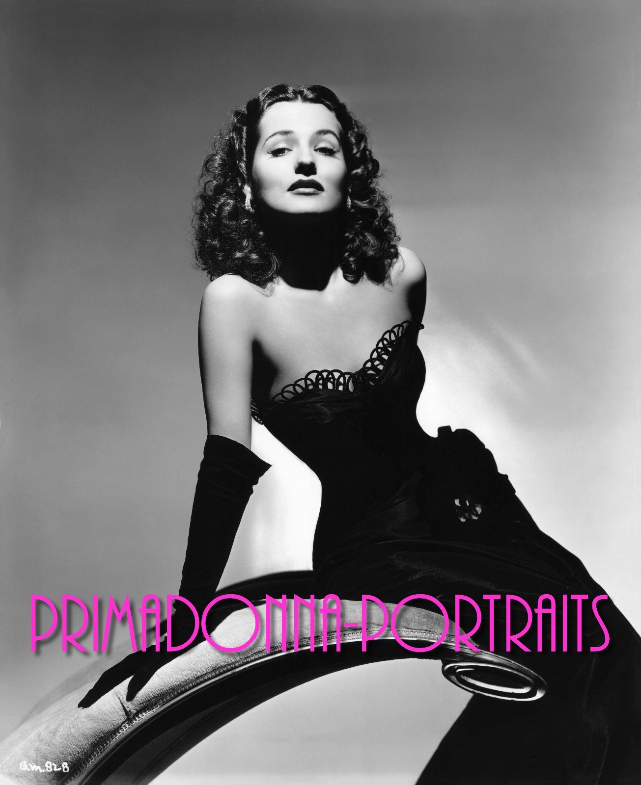 BRENDA MARSHALL 8X10 Lab Photo B&W 1940s SEXY ELEGANT SHIMMERING GOWN Portrait