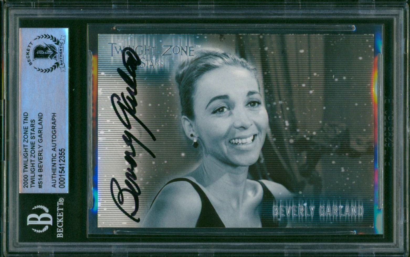 BEVERLY GARLAND Signed 2000 Rittenhouse Twilight Zone Stars #S-14 Auto Card BAS