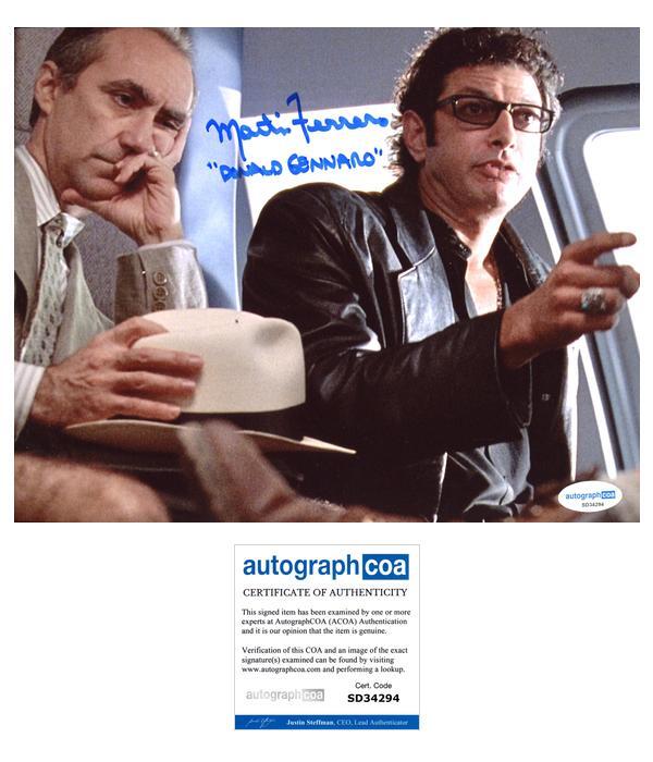 Martin Ferrero “Jurassic Park” AUTOGRAPH Signed ‘Gennaro’ 8×10 Photo D ACOA