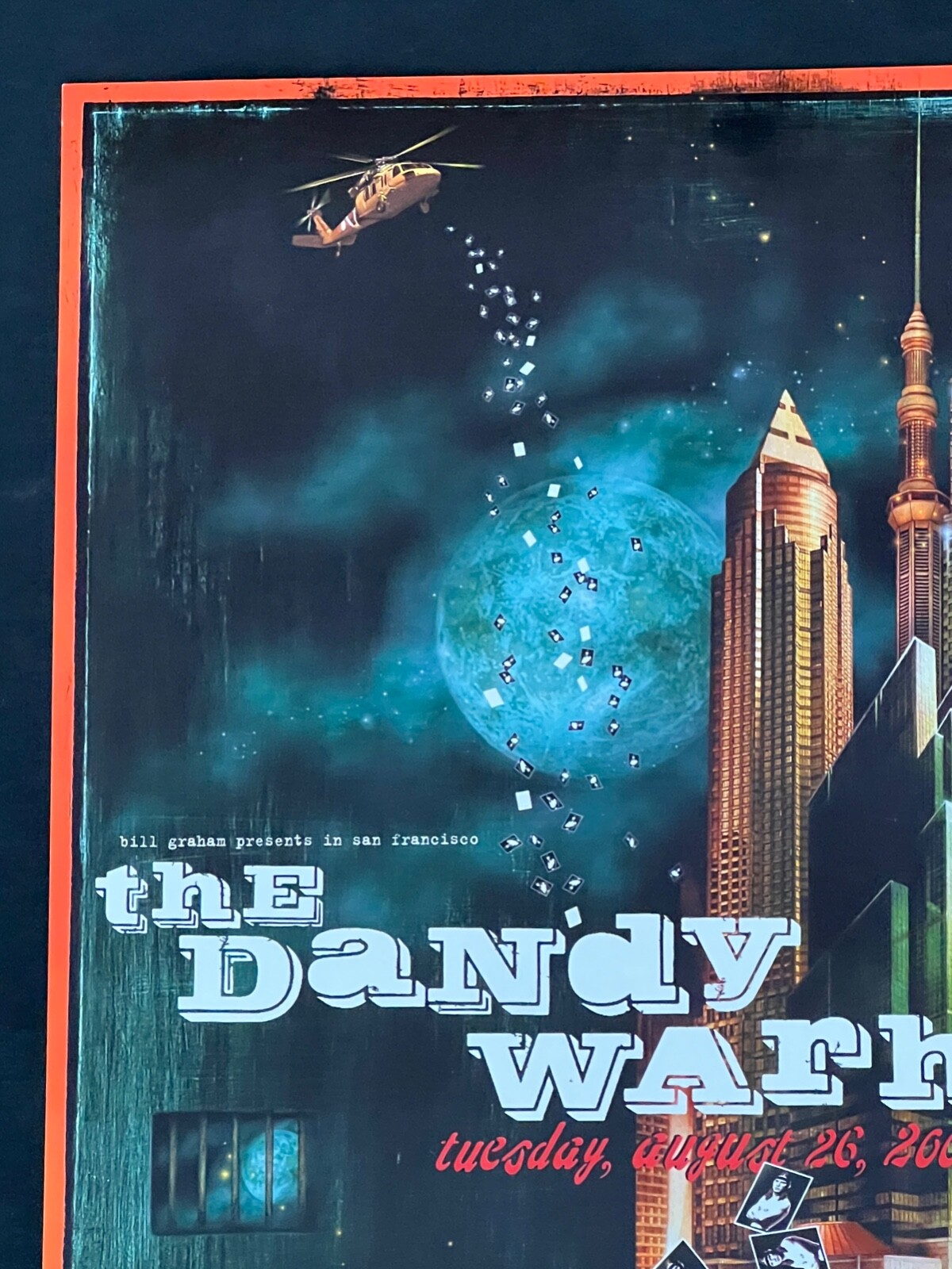 The Dandy Warhols Original Concert Poster 2003 Dark City Tree of Life Fillmore