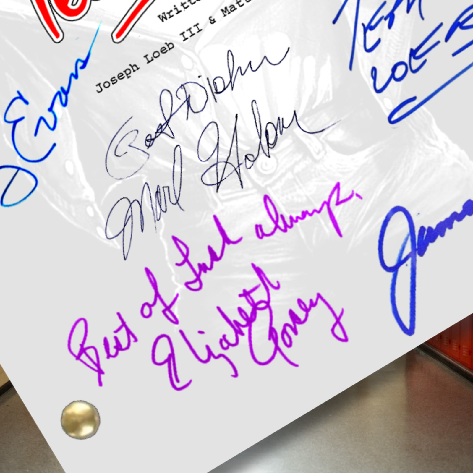 Teen Wolf Script Signed Reprints Autograph Michael J. Fox Memorabilia Fan Art